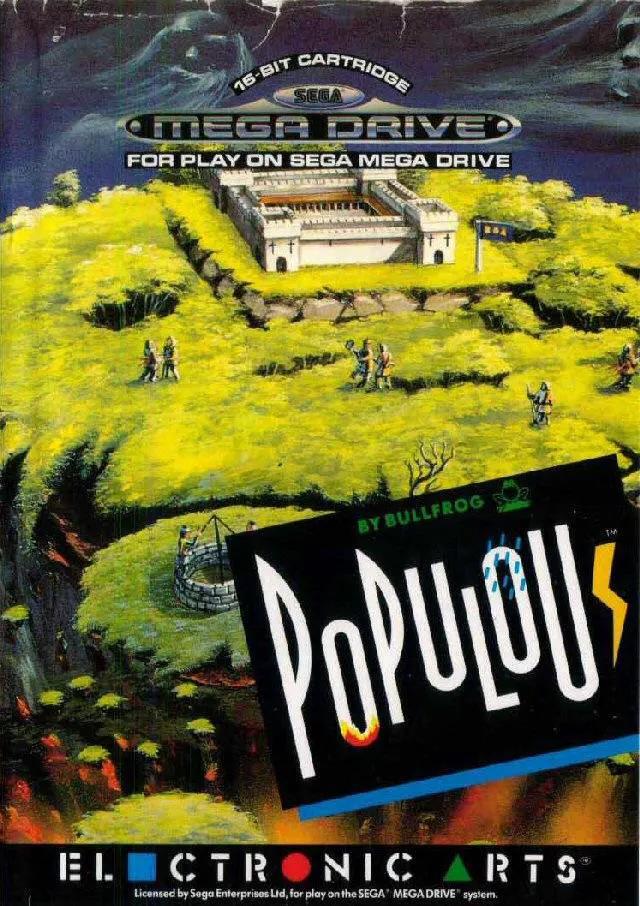 Game | Sega Mega Drive | Populous Physical Video Games Game Sega