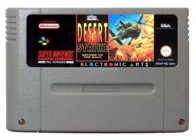 Game | Super Nintendo SNES | Desert Strike Return To The Gulf Physical Video Games Game Nintendo