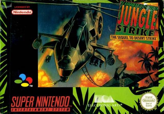 Game | Super Nintendo SNES | Jungle Strike Physical Video Games Game Nintendo