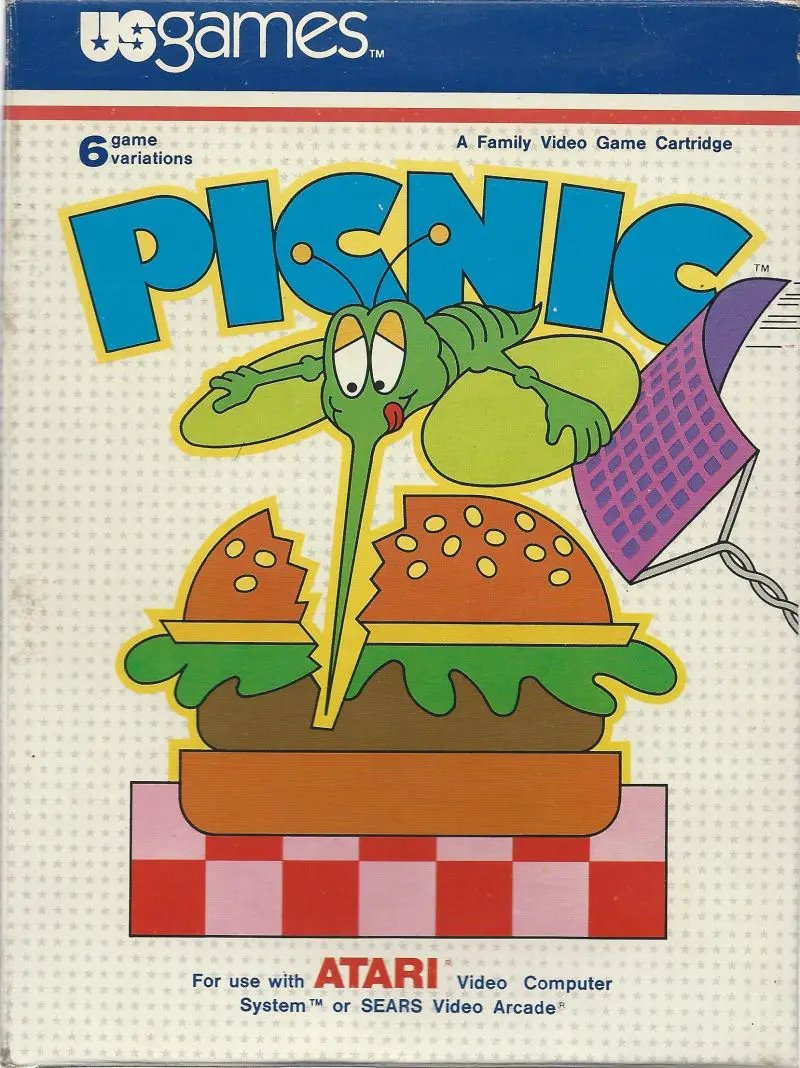 Game | Atari 2600 | Picnic Physical Video Games Game Atari