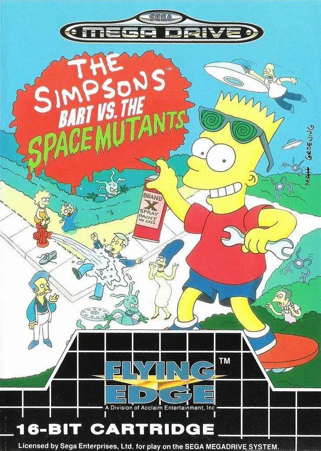 Game | Sega Mega Drive | The Simpsons: Bart Vs. The Space Mutants Physical Video Games Game Sega