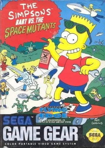 Game | Sega Game Gear | The Simpsons Bart Vs The Space Mutants Physical Video Games Game Sega