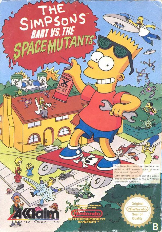 Game | Nintendo NES | The Simpsons Bart vs the Space Mutants Physical Video Games Game Nintendo