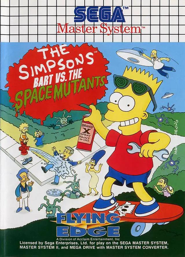 Game | Sega Master System | The Simpsons Bart Vs The Space Mutants Physical Video Games Game Sega