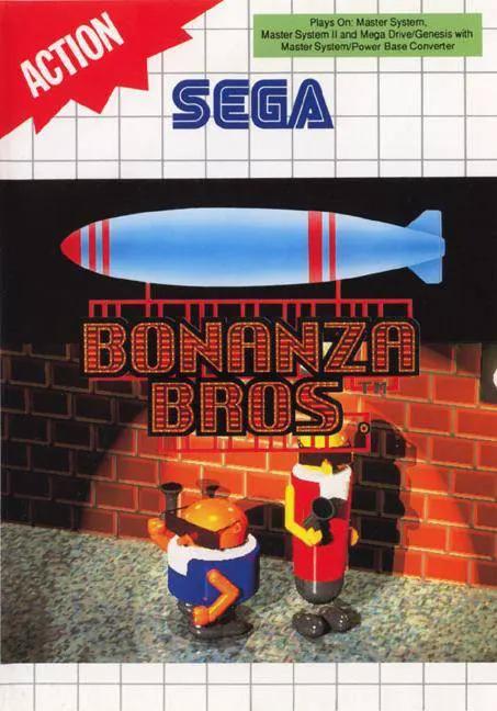 Game | Sega Master System | Bonanza Brothers Physical Video Games Game Sega