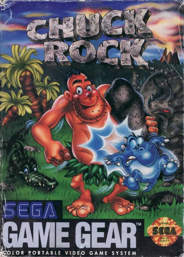 Game | Sega Game Gear | Chuck Rock Physical Video Games Game Sega