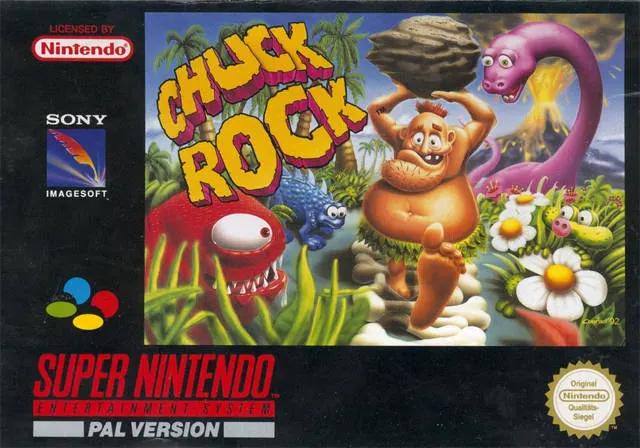 Game | Super Nintendo SNES | Chuck Rock Physical Video Games Game Nintendo