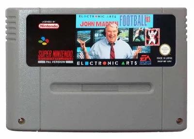 Game | Super Nintendo SNES | John Madden Football '93 Physical Video Games Game Nintendo