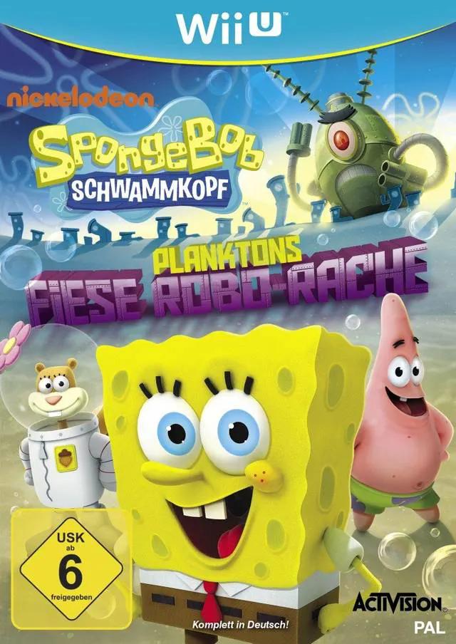 Game | Nintendo Wii U | SpongeBob SquarePants: Plankton's Robotic Revenge Physical Video Games Game Nintendo