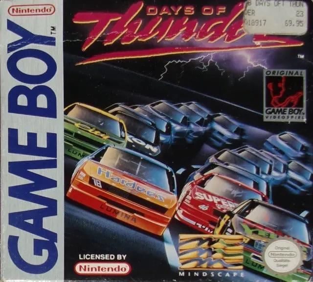 Game | Nintendo Game Boy GB | Days Of Thunder Physical Video Games Game Nintendo