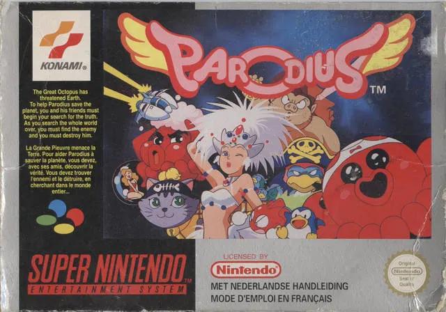 Game | Super Nintendo SNES | Parodius Physical Video Games Game Nintendo
