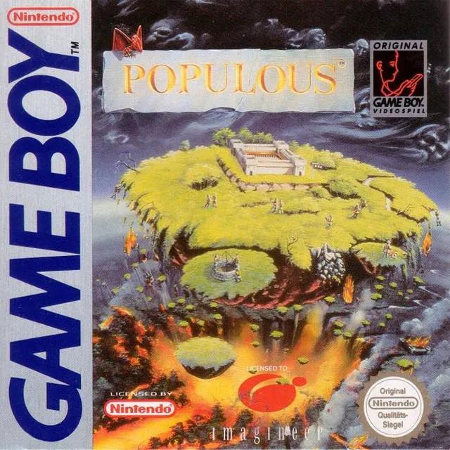 Game | Nintendo Game Boy GB | Populous Physical Video Games Game Nintendo