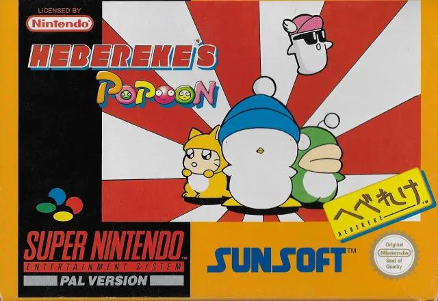Game | Super Nintendo SNES | Hebereke's Popoon Physical Video Games Game Nintendo