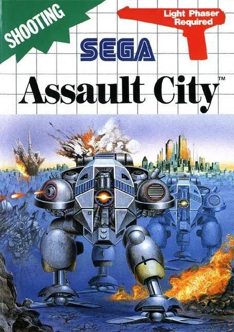 Game | Sega Master System | Assault City Light Phaser Version Physical Video Games Game Sega
