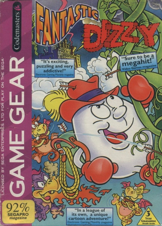 Game | Sega Game Gear | Fantastic Dizzy