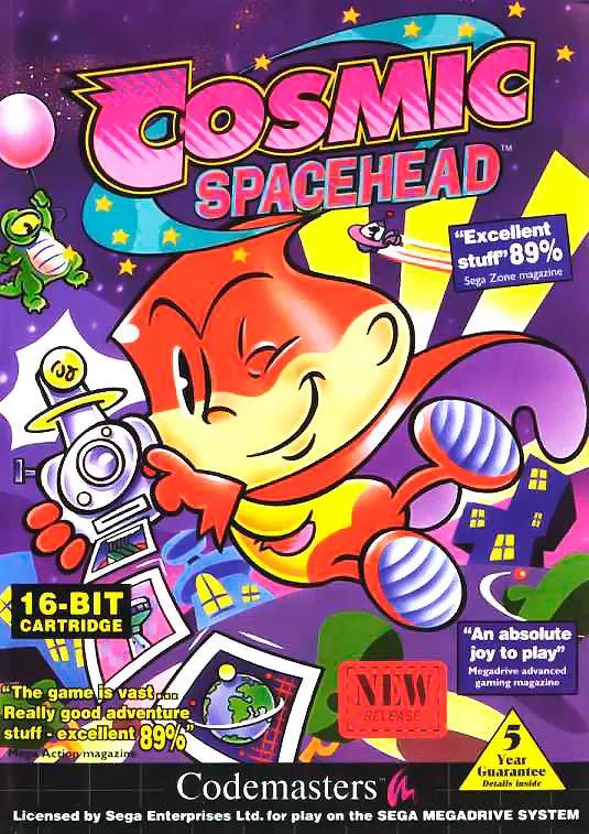 Game | Sega Mega Drive | Cosmic Spacehead Physical Video Games Game Sega