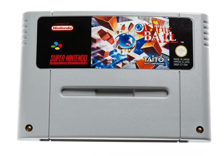 Game | Super Nintendo SNES | On The Ball Physical Video Games Game Nintendo