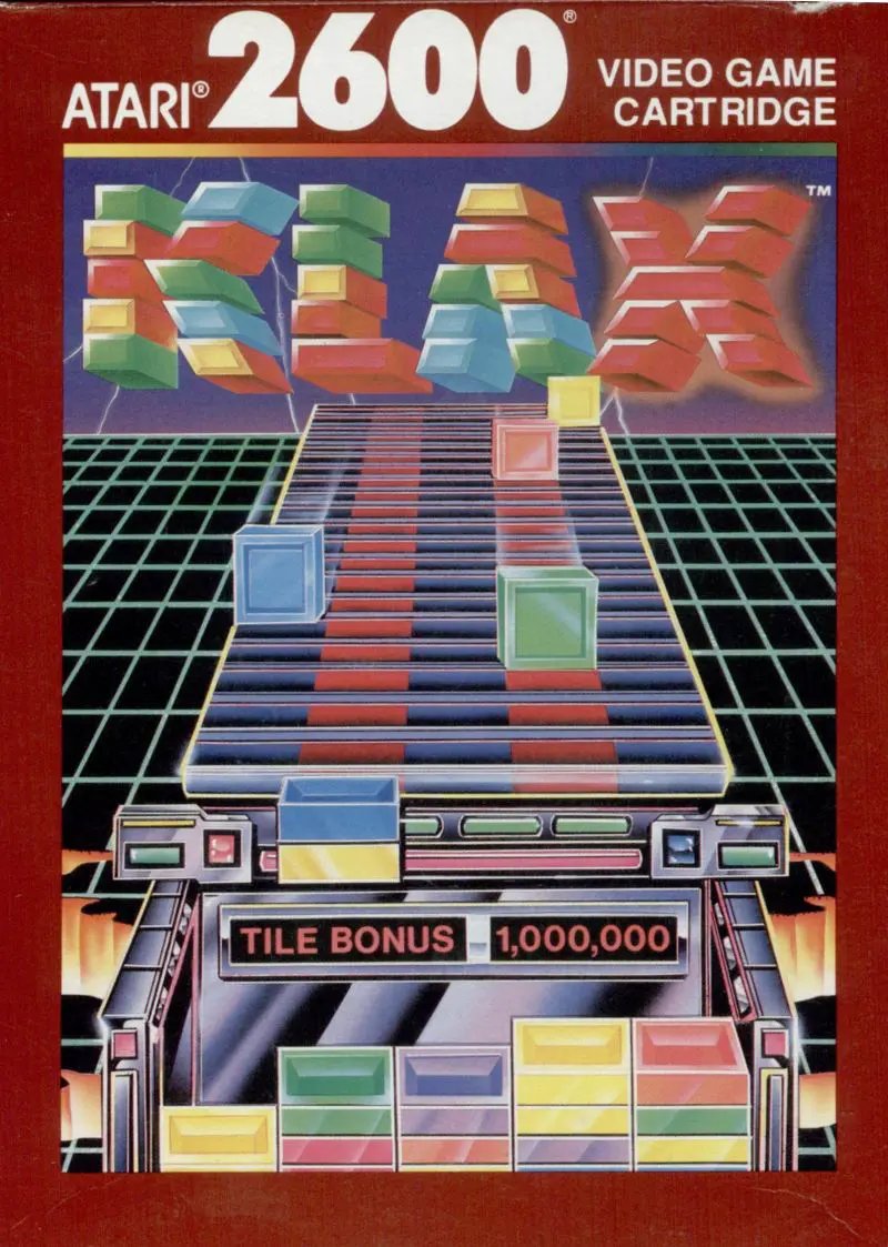 Game | Atari 2600 | Klax Physical Video Games Game Atari