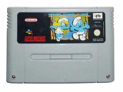Game | Super Nintendo SNES | The Smurfs Physical Video Games Game Nintendo