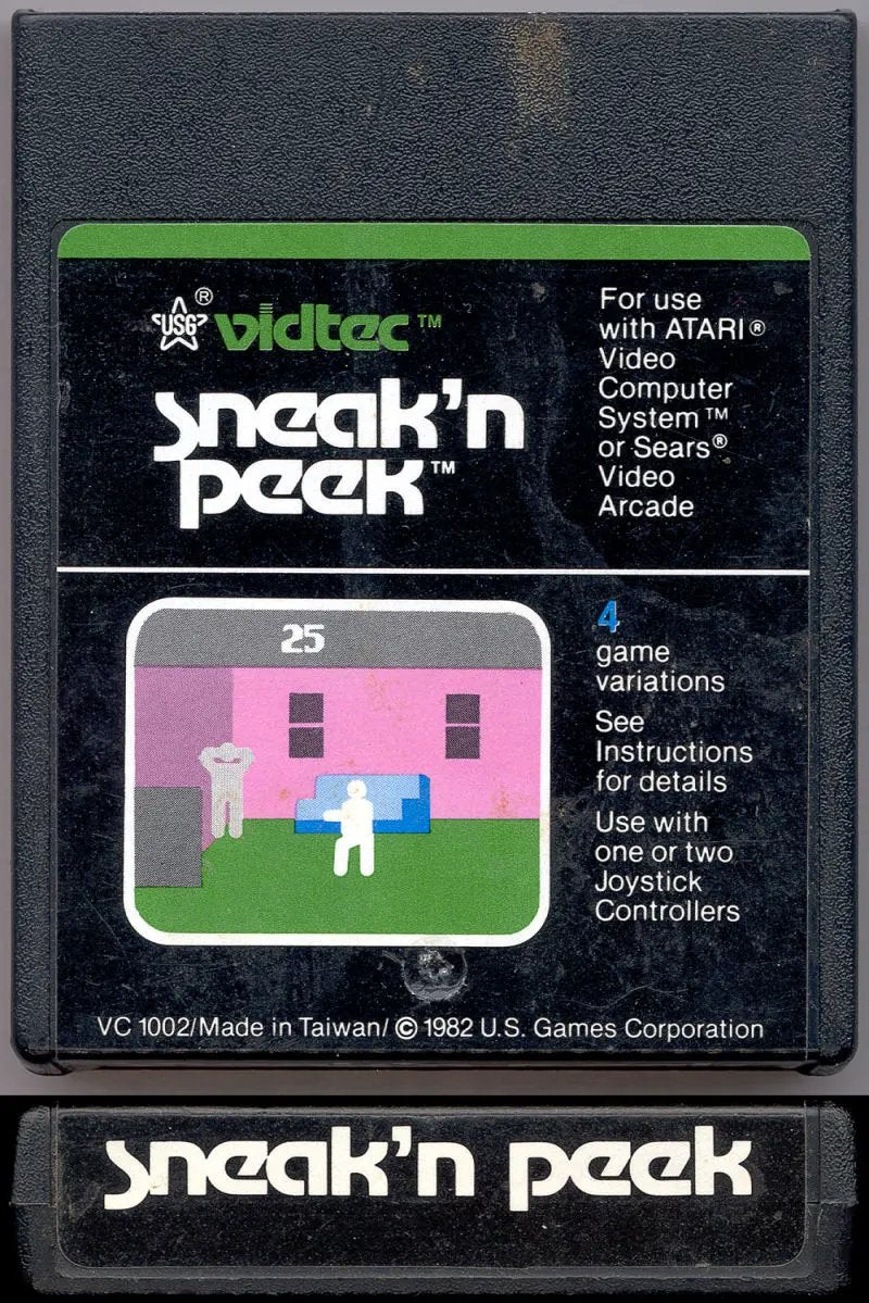 Game | Atari 2600 | Sneak 'N Peek Physical Video Games Game Atari