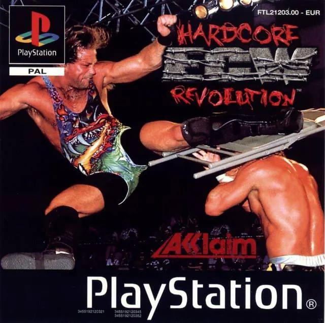 Game | Sony PlayStation PS1 | ECW Hardcore Revolution Physical Video Games Game Sony