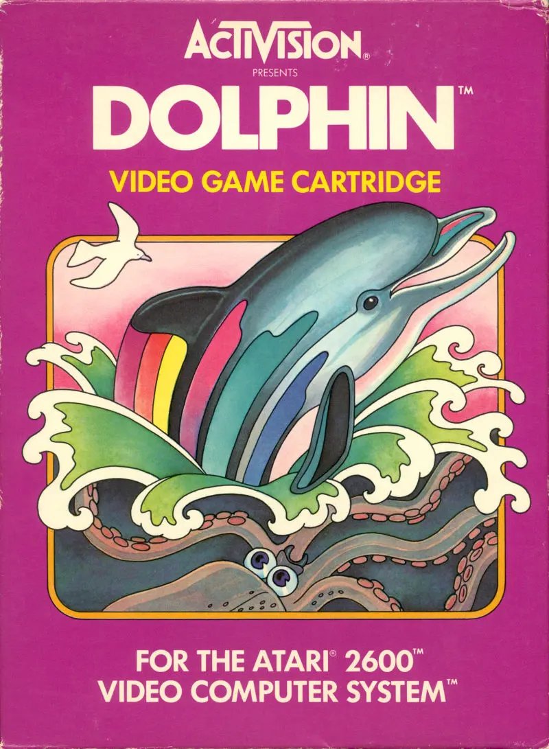 Game | Atari 2600 | Dolphin Physical Video Games Game Atari