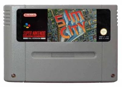 Game | Super Nintendo SNES | SimCity Physical Video Games Game Nintendo