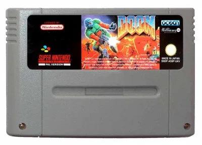Game | Super Nintendo SNES | Doom Physical Video Games Game Nintendo
