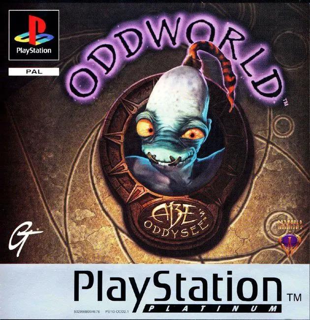Game | Sony PlayStation PS1 | Oddworld Abe's Oddysee (Platinum) Physical Video Games Game Sony