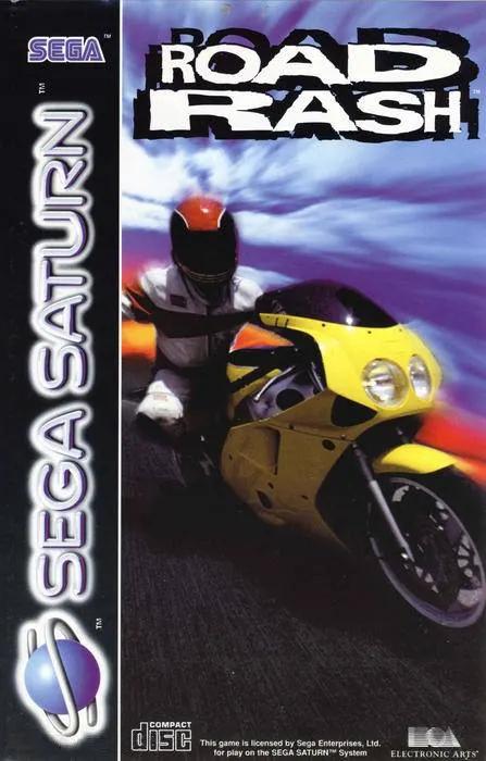 Game | Sega Saturn | Road Rash Physical Video Games Game Sega