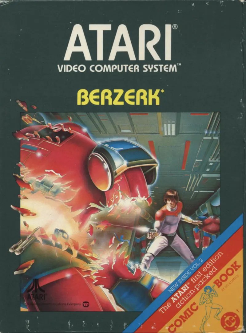 Game | Atari 2600 | Berserk Physical Video Games Game Atari