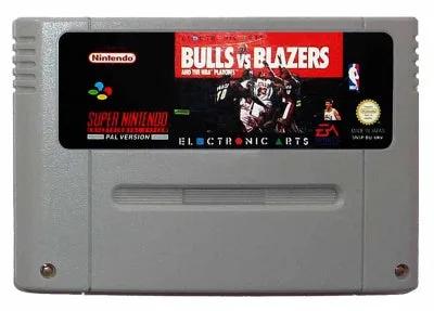 Game | Super Nintendo SNES | Bulls Vs Blazers And The NBA Playoffs Physical Video Games Game Nintendo