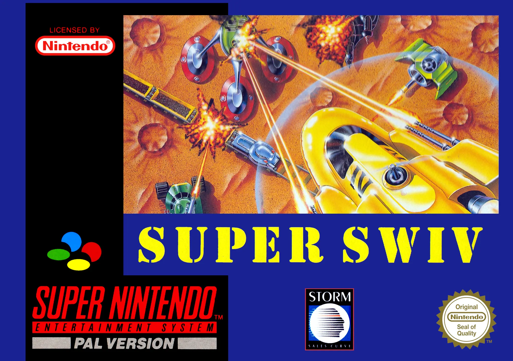 Game | Super Nintendo SNES | Super SWIV Physical Video Games Game Nintendo