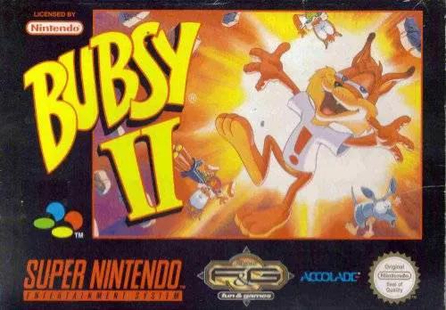 Game | Super Nintendo SNES | Bubsy II Physical Video Games Game Nintendo