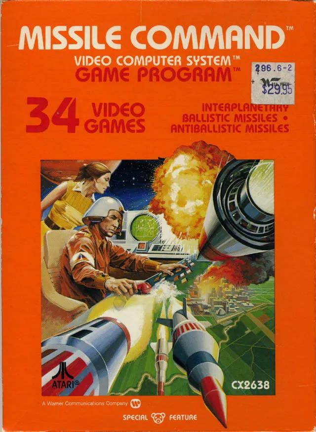 Game | Atari 2600 | Missile Command Physical Video Games Game Atari