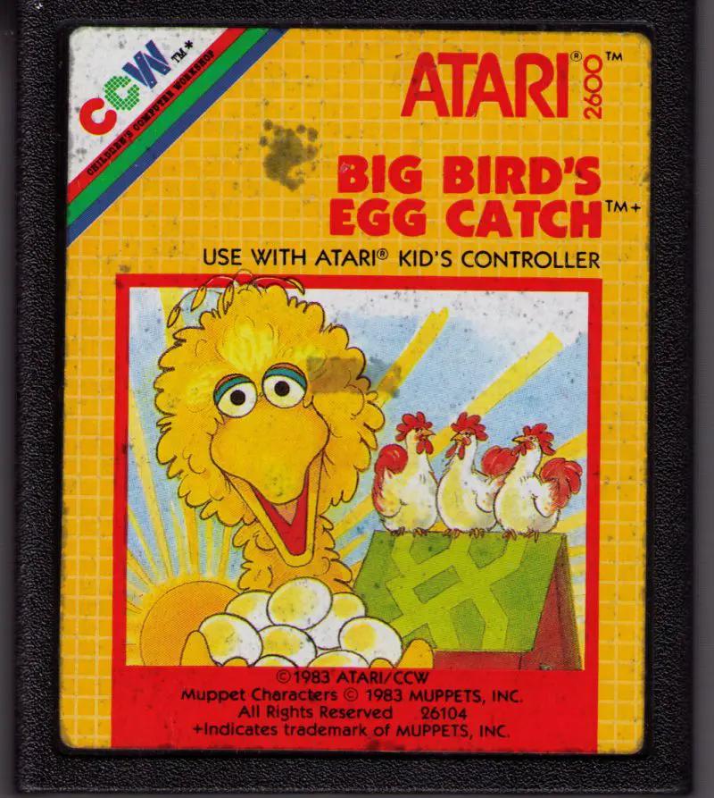 Game | Atari 2600 | Big Bird's Egg Catch Physical Video Games Game Atari