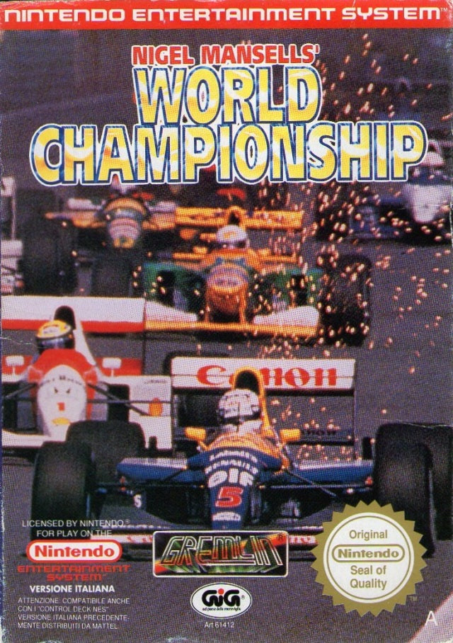 Game | Nintendo NES | Nigel Mansell's World Championship