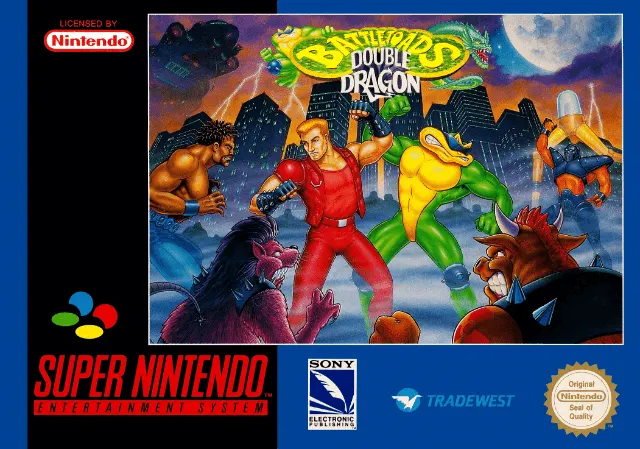 Game | Super Nintendo SNES | Battletoads & Double Dragon Physical Video Games Game Nintendo