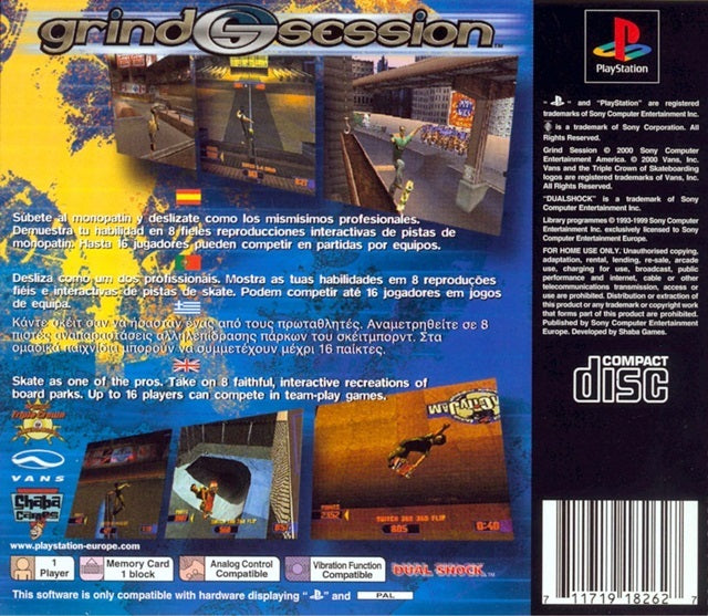 Grind session clearance ps1