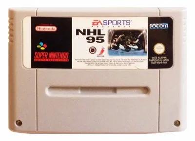 Game | Super Nintendo SNES | NHL 95 Physical Video Games Game Nintendo