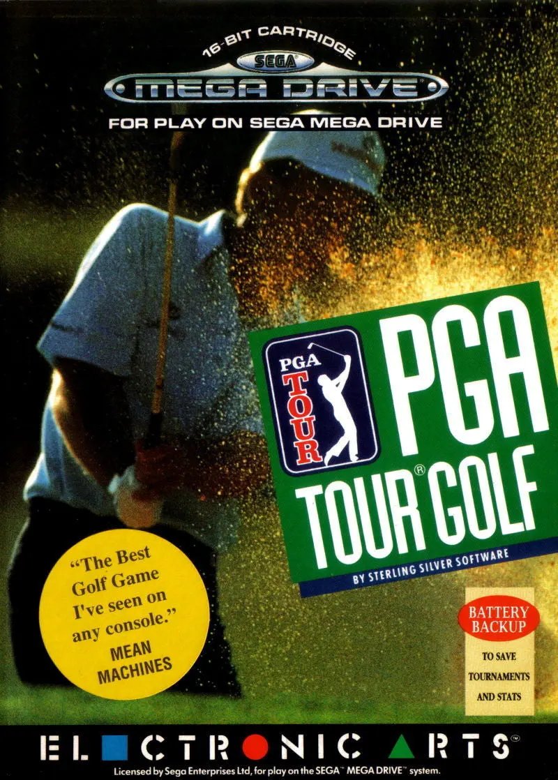 Game | Sega Mega Drive | PGA Tour Golf Physical Video Games Game Sega
