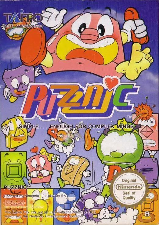 Game | Nintendo NES | Puzznic Physical Video Games Game Nintendo