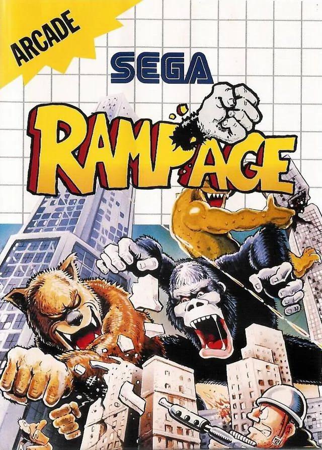 Game | Sega Master System | Rampage Physical Video Games Game Sega