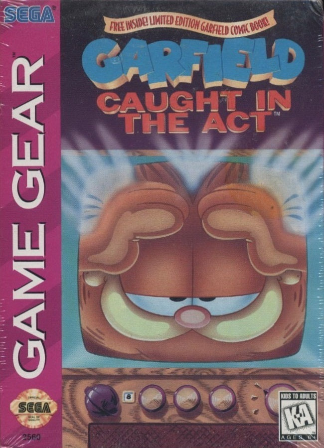 Game | Sega Game Gear | Garfield Caught In The Act