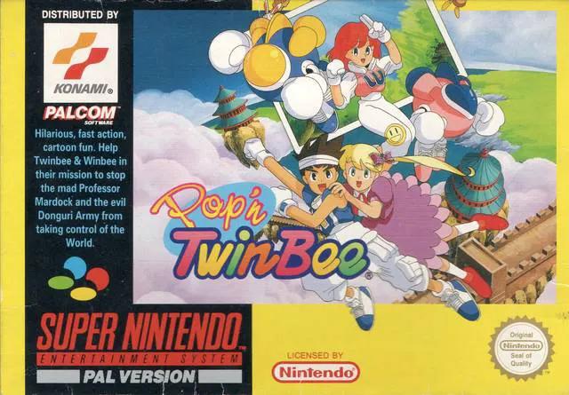 Game | Super Nintendo SNES | Pop'n TwinBee Physical Video Games Game Nintendo