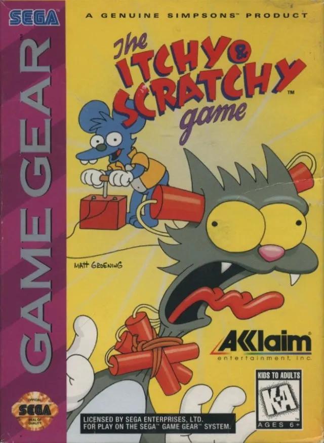 Game | Sega Game Gear | Itchy And Scratchy Game Physical Video Games Game Sega