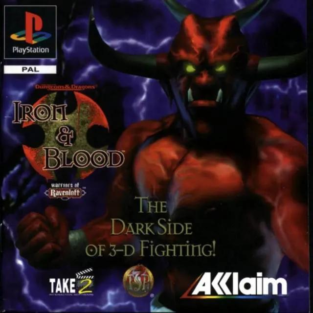 Game | Sony PlayStation PS1 | Advanced Dungeons & Dragons: Iron & Blood Physical Video Games Game Sony