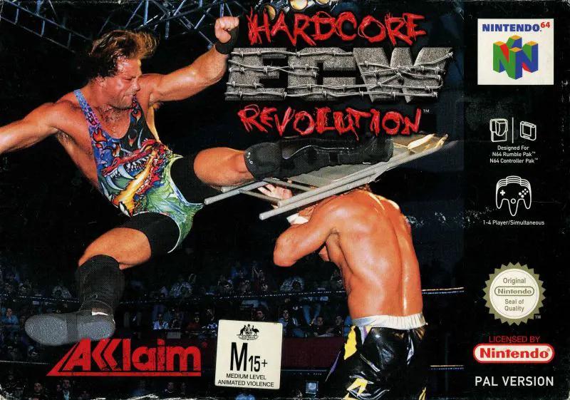 Game | Nintendo N64 | ECW Hardcore Revolution Physical Video Games Game Nintendo