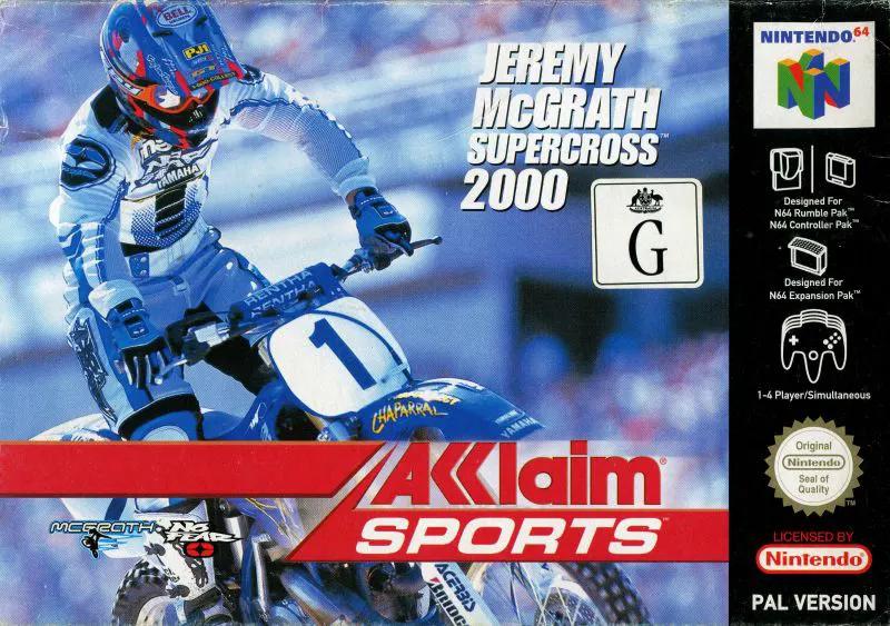 Game | Nintendo N64 | Jeremy McGrath Supercross 2000 Physical Video Games Game Nintendo