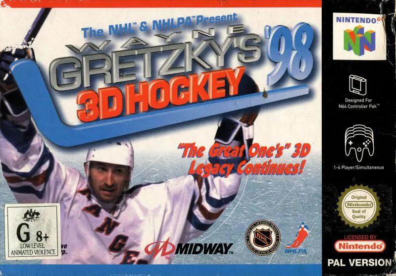 Game | Nintendo N64 | Wayne Gretzky's 3D Hockey 98 Physical Video Games Game Nintendo